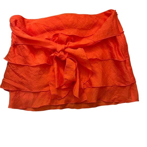 Peppermayo women’s End of Us orange flirty mini skirt. - Picture 1 of 4